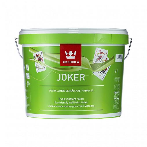  Tikkurila Joker / Тиккурила Джокер матовая экологичная для .