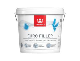 Шпатлевка влагостойкая Tikkurila Euro Filler / Тиккурила Евро Филлер для стен и потолка, 10 л