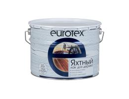 Лак яхтный Eurotex / Евротекс, алкидно-уретановый, полуматовый, 10 л