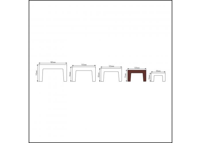 Архитектурный брус Cosca Decor / Коска Декор, африканский палисандр, 120х75 мм, 4 м