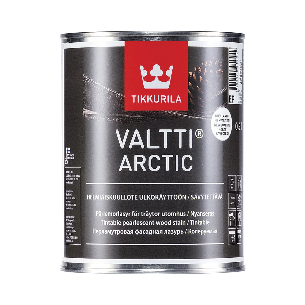 Фасадная лазурь Tikkurila Valtti Arctic EP 0,9 л для стен, забора,  деревянных конструкций 2 958 р.