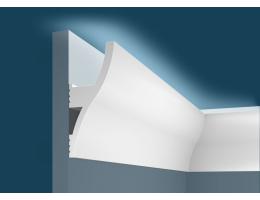 Карниз для скрытого освещения Cosca Decor / Коска Декор KX002, Экополимер/10, 120х53 мм, 2000 мм