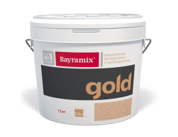 Штукатурка мраморная Bayramix Gold Mineral / Байрамикс Голд Минерал фракция 1,0-1,5 мм цвет GR 136, 15 кг