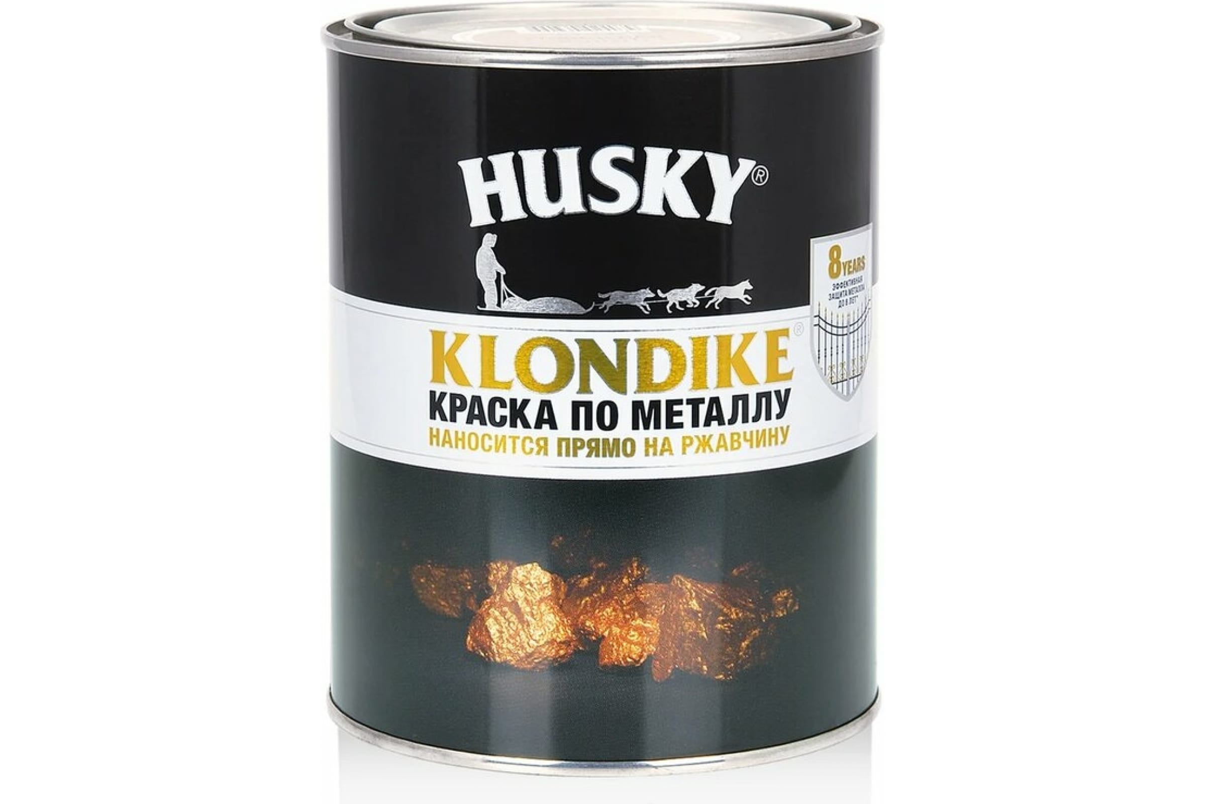 Краска по металлу HUSKY / Хаски KLONDIKE, глянцевая, бежевая RAL 1014, 0,9  л 1 100 р.