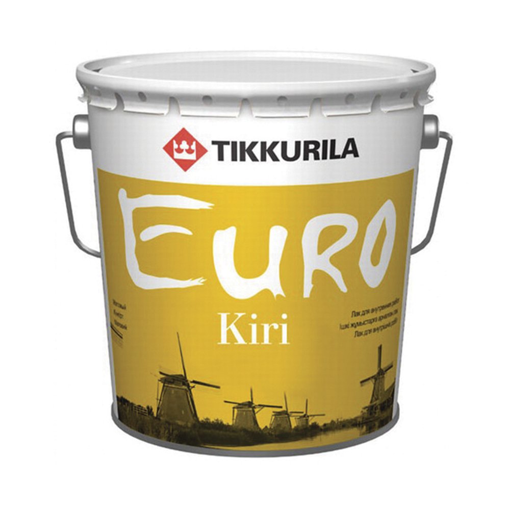 Лак Tikkurila Euro Kiri EP глянцевый 9 л для паркетных, деревянных полов,  лестниц 15 598,8 р.