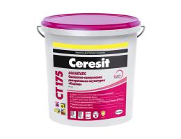 Декоративная штукатурка Ceresit / Церезит CT 175 силикатно-силиконовая короед, 2 мм, 25 кг